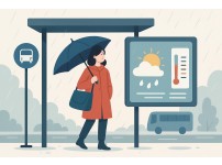 버스대기 일기예보 이미지